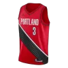 Portland Trail Blazers McCollum #3 2020/21 Swingman Jersey Red for men - uafactory