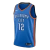 Oklahoma City Thunder Adams #12 Swingman Jersey Blue for men - Association Edition - uafactory