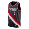 Portland Trail Blazers McCollum #3 2020/21 Swingman Jersey Black for men - Association Edition - uafactory