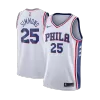 Philadelphia 76ers Nike #25 Swingman Jersey White for men - Association Edition - uafactory