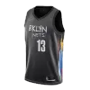 Brooklyn Nets Harden #13 2020/21 Swingman Jersey Black for men - City Edition - uafactory