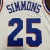 Philadelphia 76ers Simmons #25 Swingman Jersey White for men - uafactory