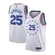 Philadelphia 76ers Simmons #25 Swingman Jersey White for men - uafactory