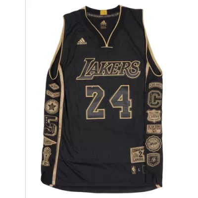 Men's Los Angeles Lakers Kobe Bryant #24 Black Retro Jersey - uafactory