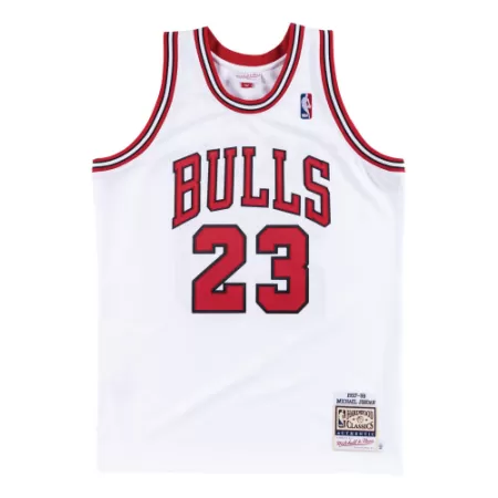 Men's Chicago Bulls Michael Jordan #23 White Retro Jersey 1997/98 - uafactory