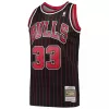 Men's Chicago Bulls Scottie Pippen #33 Black Retro Jersey 1995/96 - uafactory