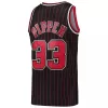 Men's Chicago Bulls Scottie Pippen #33 Black Retro Jersey 1995/96 - uafactory