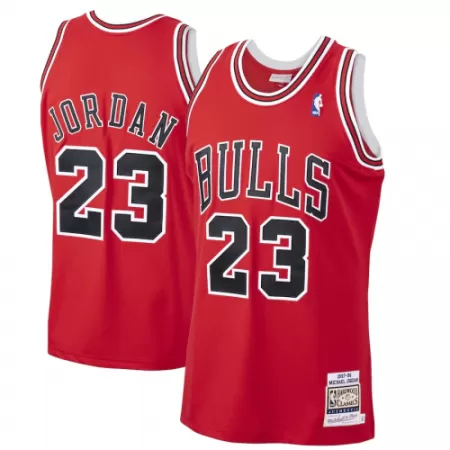 Men's Chicago Bulls Michael Jordan #23 Red Retro Jersey 1997/98 - uafactory