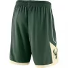 Men's Milwaukee Bucks Green Basketball Shorts 2019/20 - Icon Edition - uafactory