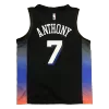 New York Knicks Carmelo Anthony #7 2020/21 Swingman Jersey Black for men - City Edition - uafactory