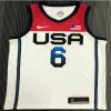 U.S. Men's Basketball Team Damian Lillard #6 2021 Swingman Jersey White for men - uafactory