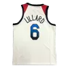 U.S. Men's Basketball Team Damian Lillard #6 2021 Swingman Jersey White for men - uafactory