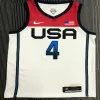 U.S. Men's Basketball Team Bradley Beal #4 2021 Swingman Jersey White for men - uafactory