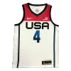 U.S. Men's Basketball Team Bradley Beal #4 2021 Swingman Jersey White for men - uafactory