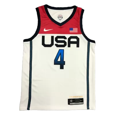 U.S. Men's Basketball Team Bradley Beal #4 2021 Swingman Jersey White for men - uafactory