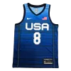 U.S. Men's Basketball Team Khris Middleton #8 2021 Swingman Jersey Navy for men - uafactory