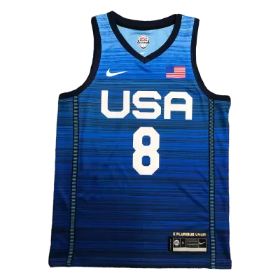 U.S. Men's Basketball Team Khris Middleton #8 2021 Swingman Jersey Navy for men - uafactory