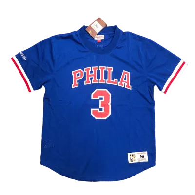 Men's Philadelphia 76ers Allen Iverson #3 Blue Retro Jersey - uafactory