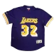 Men's Los Angeles Lakers Earvin Johnson #32 Purple Retro Jersey - uafactory