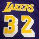 Men's Los Angeles Lakers Earvin Johnson #32 Purple Retro Jersey - uafactory