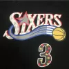 Men's Philadelphia 76ers Allen Iverson #3 Black Retro Jersey - uafactory