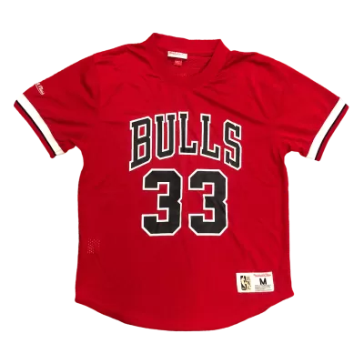 Men's Chicago Bulls Scottie Pippen #33 Red Retro Jersey - uafactory