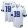 Men Dallas Cowboys COOPER #19 White Game Jersey - uafactory