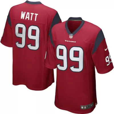 Men Houston Texans WATT #99 Red Game Jersey - uafactory