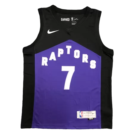 Toronto Raptors Kyle Lowry #7 2021 Swingman Jersey Black&Purple for men - uafactory