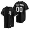 Men Chicago White Sox Black Custom MLB Jersey - uafactory