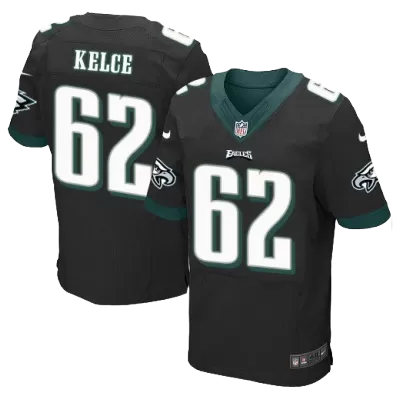 Men Philadelphia Eagles KELCE #62 Black Vapor Limited Jersey - uafactory