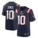 Men New England Patriots Mac Jones #10 Navy Game Jersey - uafactory