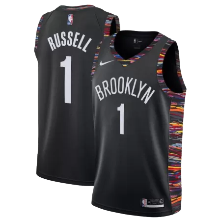 Brooklyn Nets RUSSELL #1 2019/20 Swingman Jersey Black for men - City Edition - uafactory