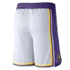 Men's Los Angeles Lakers White Basketball Shorts 2019/20 - Association Edition - uafactory