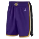 Men's Los Angeles Lakers Purple Basketball Shorts 2020/21 - Association Edition - uafactory
