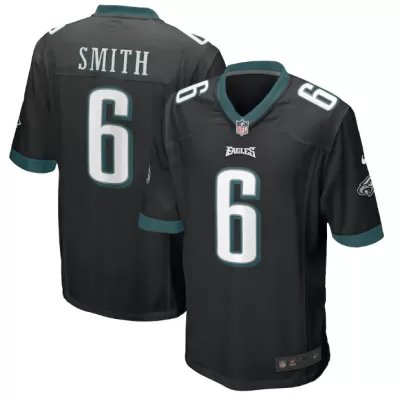 Men Philadelphia Eagles SMITH #6 Black Game Jersey - uafactory