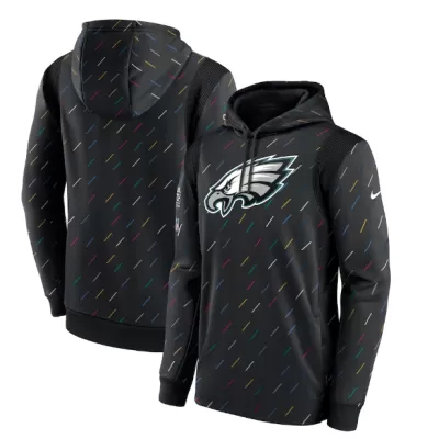 Men Philadelphia Eagles black NFL Hoodie 2021 - uafactory