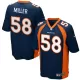 Men Denver Broncos MILLER #58 Navy Game Jersey - uafactory