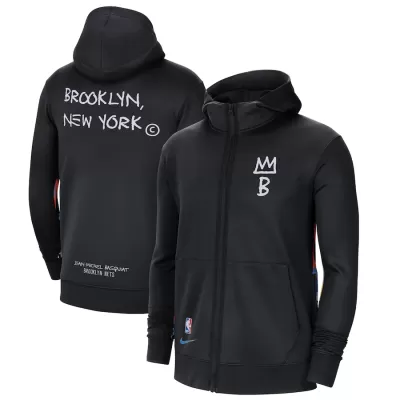 Men's Brooklyn Nets Hoodie Jacket Black - uafactory