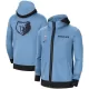 Men's Memphis Grizzlies Hoodie Jacket Blue - uafactory