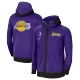 Men's Los Angeles Lakers Hoodie Jacket Purple - uafactory