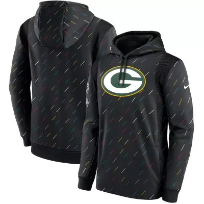 Men Green Bay Packers Black NFL Hoodie 2021 - uafactory