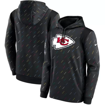 Men Kansas City Chiefs Black NFL Hoodie 2021 - uafactory