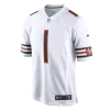 Men Chicago Bears FIELDS #1 White Game Jersey - uafactory