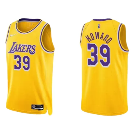 Los Angeles Lakers Dwight Howard #39 2021/22 Swingman Jersey Gold for men - Association Edition - uafactory