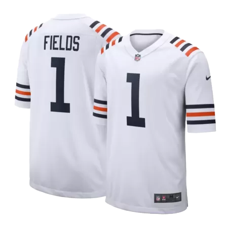 Men Chicago Bears FIELDS #1 White Game Jersey 2019 - uafactory