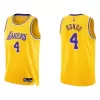 Los Angeles Lakers Rajon Rondo #4 2021/22 Swingman Jersey Gold for men - Association Edition - uafactory