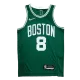Boston Celtics Kemba Walker #8 2021 Swingman Jersey Green for men - Association Edition - uafactory
