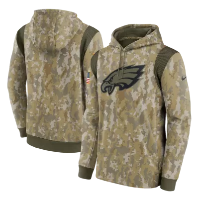 Men Philadelphia Eagles Camo NFL Hoodie 2021 - uafactory