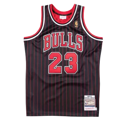 Men's Chicago Bulls Michael Jordan #23 Black Retro Jersey 1996/97 - uafactory